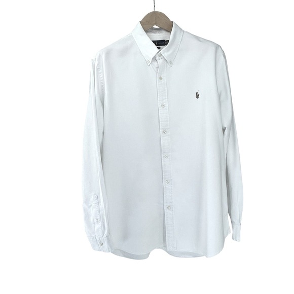 Ralph Lauren Classic Fit Oxford Button Down Shirt White Men's XXL - Picture 5 of 9
